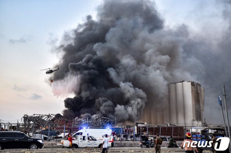 레바논 베이루트 폭발. © AFP=뉴스1