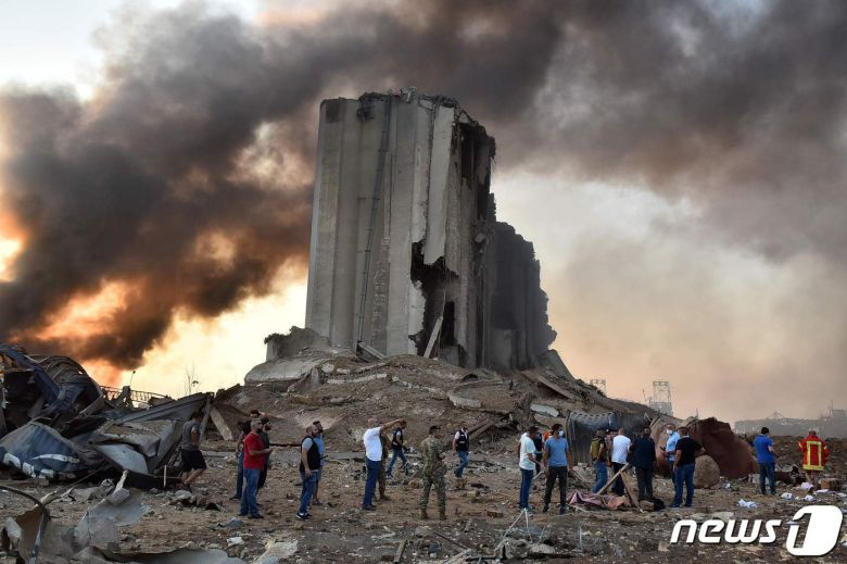 레바논 베이루트 폭발. © AFP=뉴스1