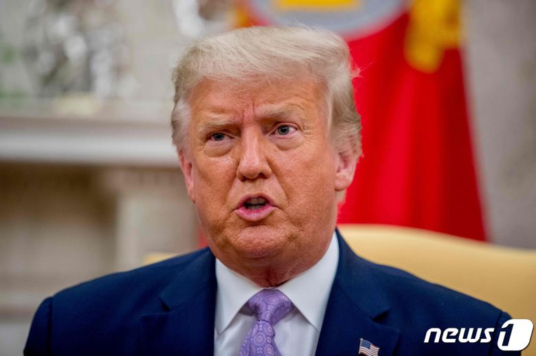 마이크로소프트의 틱톡 인수 시한을 9월15일로 제시한 도널드 트럼프 미국 대통령© News1 우동명 기자