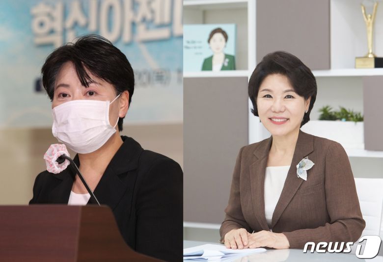 윤희숙 국민의힘 의원(왼쪽/뉴스1)과 조은희 서울 서초구청장(서초구제공).© 뉴스1