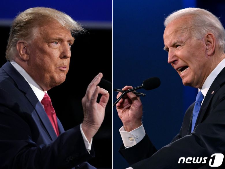 도널드 트럼프 미국 대통령(왼쪽)과 조 바이든 민주당 대선 후보 © AFP=뉴스1