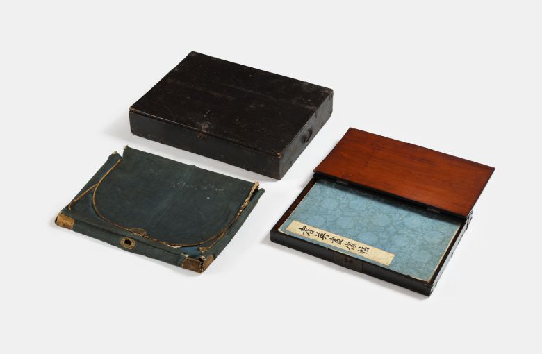 국보 제334호 '기사계첩 및 함' 화첩, 내함, 호갑, 외궤.(문화재청 제공)© 뉴스1