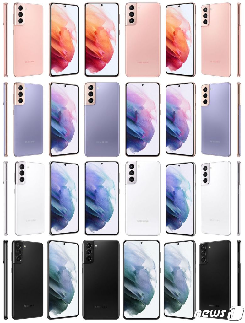 유명 IT트위터리안인 에반 블래스가 공개한 갤럭시S21의 공식 이미지로 보이는 사진. © 뉴스1