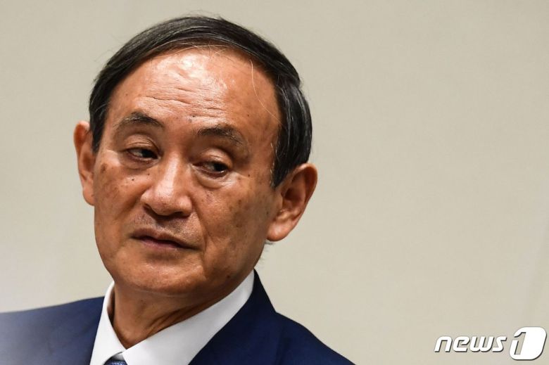 스가 요시히데 일본 총리 <자료사진> © AFP=뉴스1