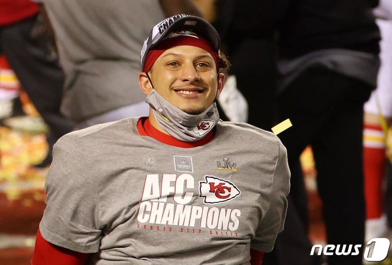 캔자스시티 치프스의 마홈스.  © AFP=뉴스1