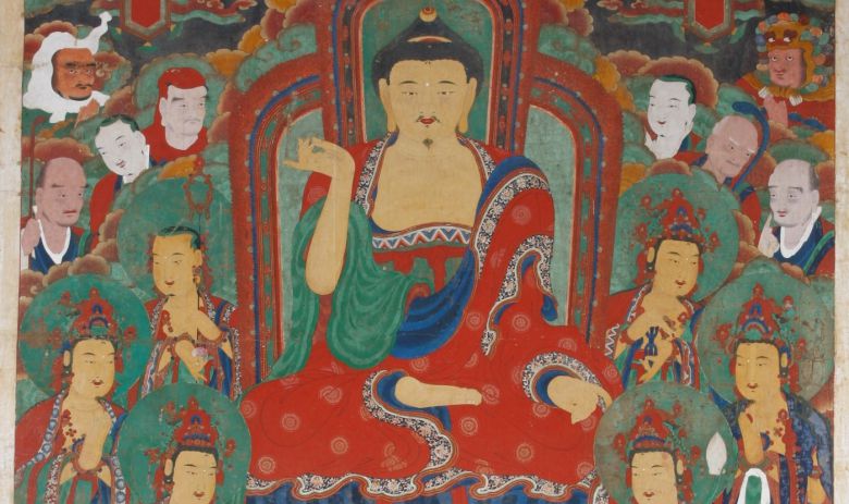 아미타여래설법도의 본존불. 문화재청 제공