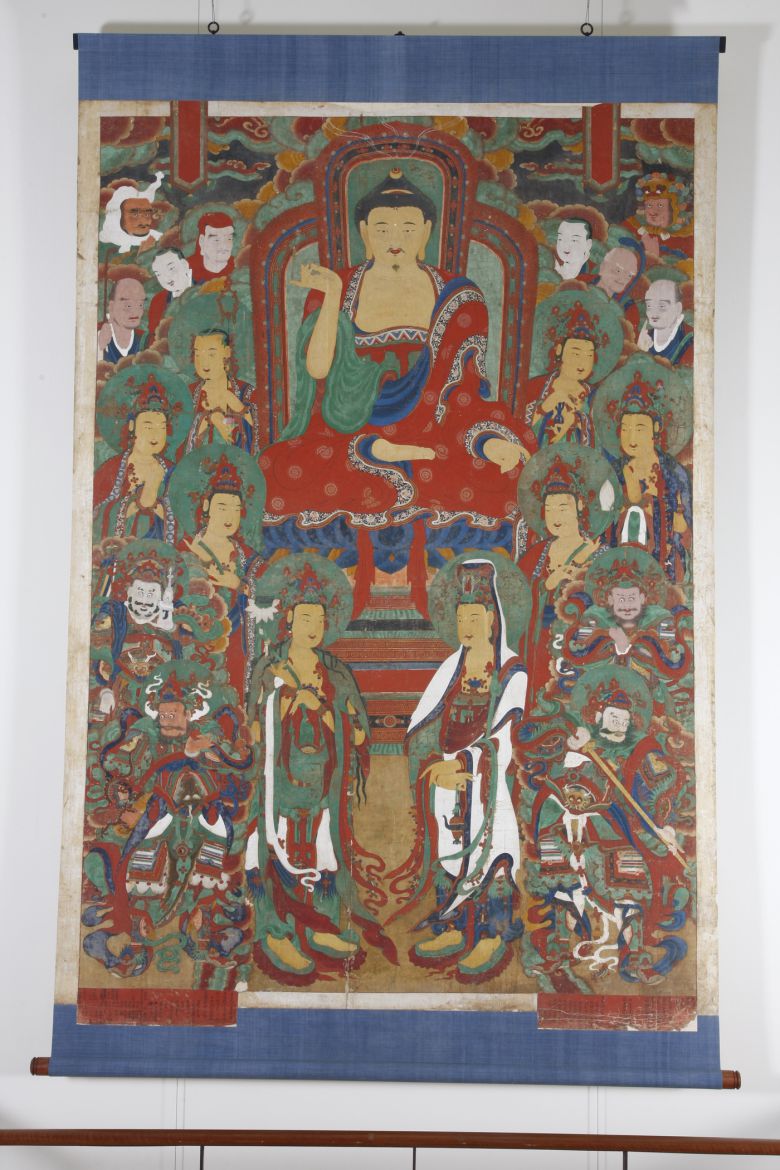 장성 백양사 아미타여래설법도. 문화재청 제공