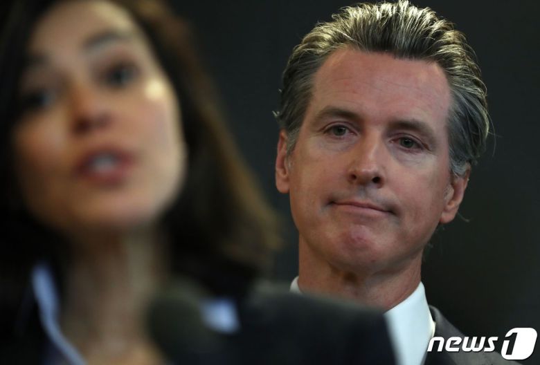 개빈 뉴섬 미국 캘리포니아 주지사. © AFP=뉴스1