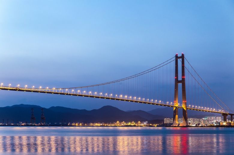 여수 이순신대교 야경