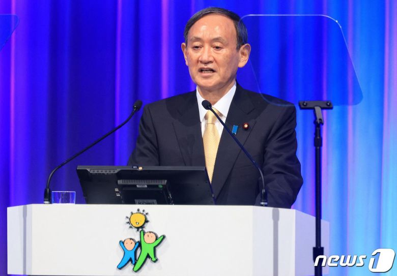 스가 요시히데 일본 총리. © AFP=뉴스1 © News1 우동명 기자