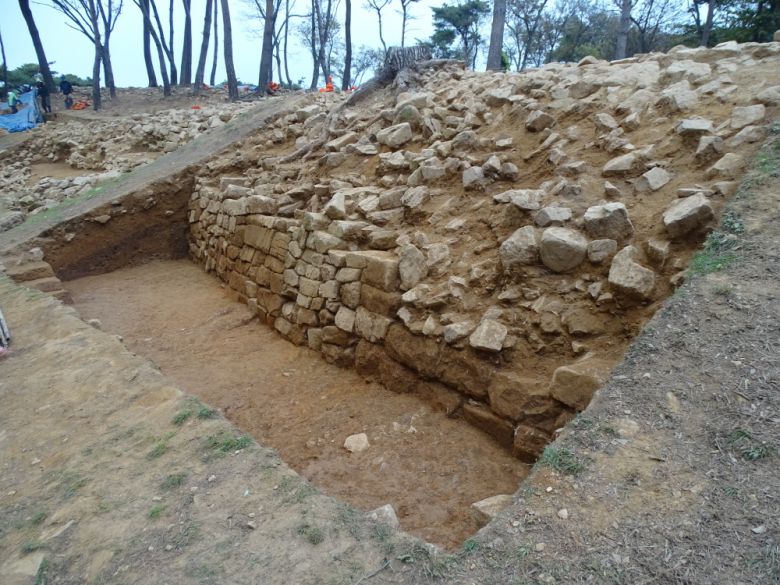 서성벽 발굴조사 당시. 원광대마한백제문화연구소 제공
