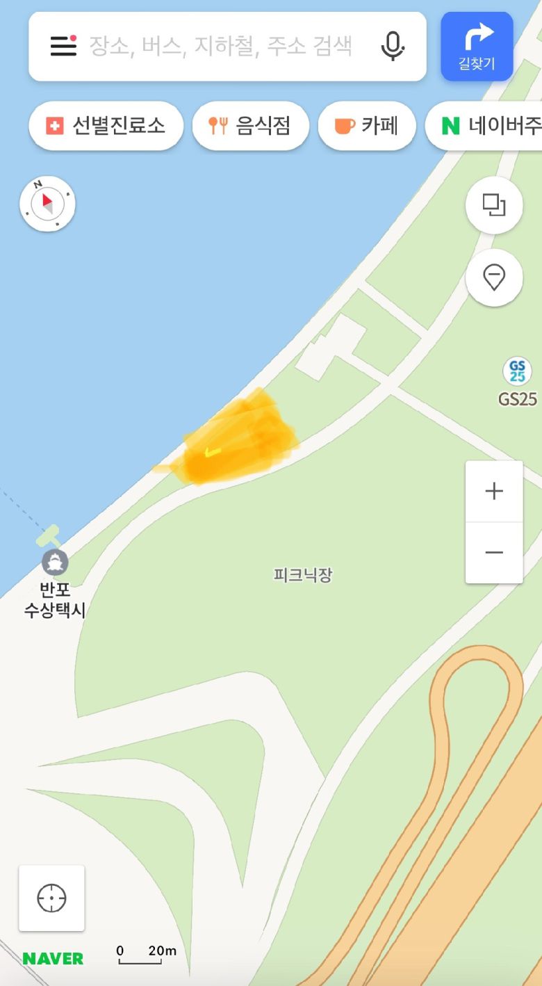 손정민씨가 실종 전 친구와 시간을 보냈던 현장 © 뉴스1(정민씨 어머니 제공)