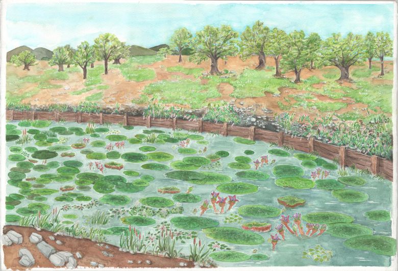 5세기 어느 여름날의 풍경 그림. 문화재청 제공