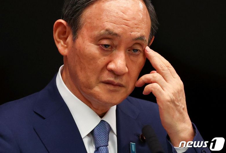 스가 요시히데 일본 총리 © 로이터=뉴스1 © News1 최서윤 기자
