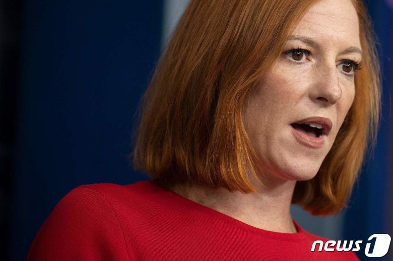 젠 사키 미국 백악관 대변인 © AFP=뉴스1