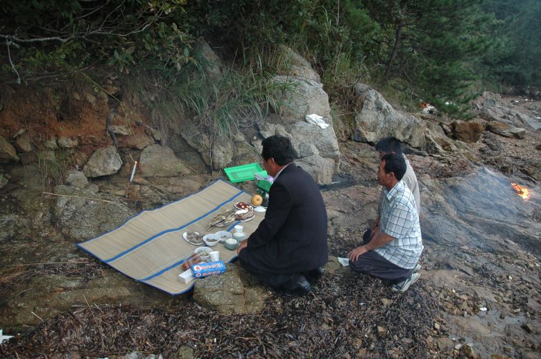 전라남도 장흥군 노력도의 갯제 지내는 모습. 문화재청 제공