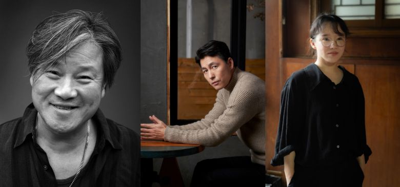 [사진 왼쪽부터) 공로예술인상 이장호 감독, 굿피플예술인상 배우 정우성 독립영화예술인상 윤단비 감독/ 아름다운 예술인상 제공 © 뉴스1