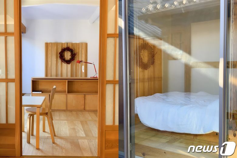 집주인의 디자인 센스가 돋보이는 안방© 뉴스1