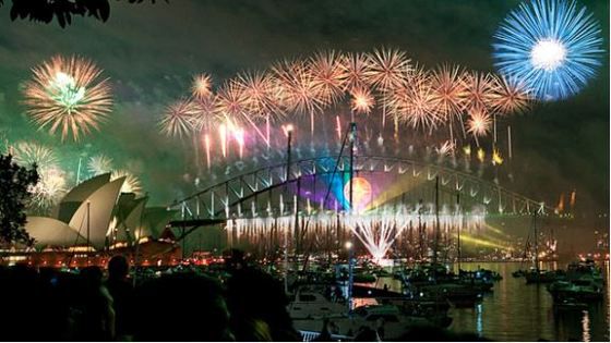 호주 시드니에서 열린 새해맞이 기념 불꽃놀이 행사. (어큐웨더 캡처) © 뉴스1