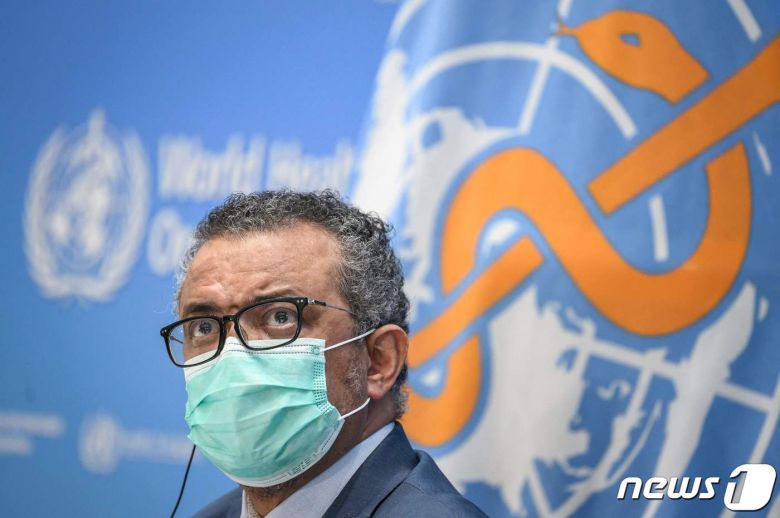 테워드로스 아드하놈 거브러여수스 세계보건기구(WHO) 사무총장은 오미크론을 경시해선 안 된다는 경고음을 매주 울리고 있다. © AFP=뉴스1 자료 사진