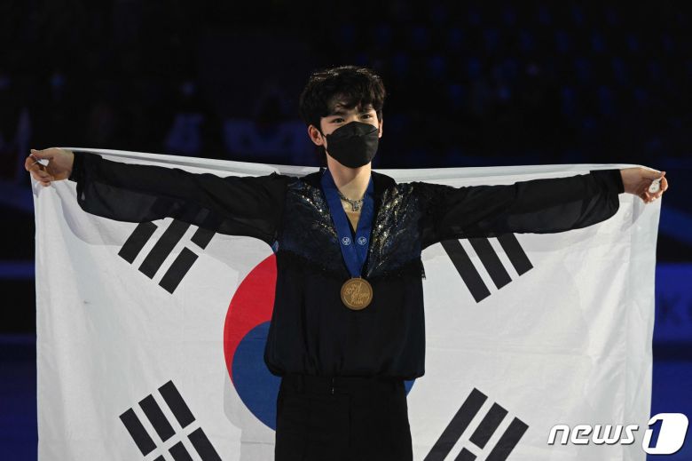 한국 남자 피겨스케이팅 간판 차준환.  © AFP=뉴스1