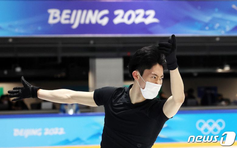 2022 베이징 동계 올림픽에 출전하는 이시형이 6일 오후 중국 베이징 피겨트레이닝홀에서 훈련을 하고 있다. 2022.2.6/뉴스1 © News1 박지혜 기자