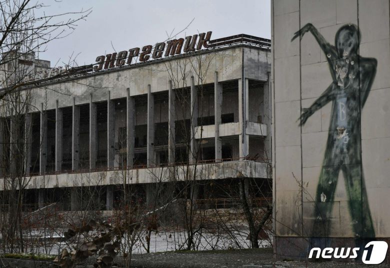 우크라이나 원자력발전소가 위치한 수도 키예프 북부 체르노빌시 중앙 광장 모습2020.12.08 © AFP=뉴스1 © News1 정윤미 기자