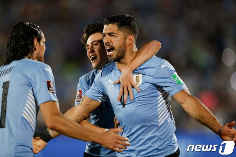 우루과이 축구대표팀. © AFP=뉴스1
