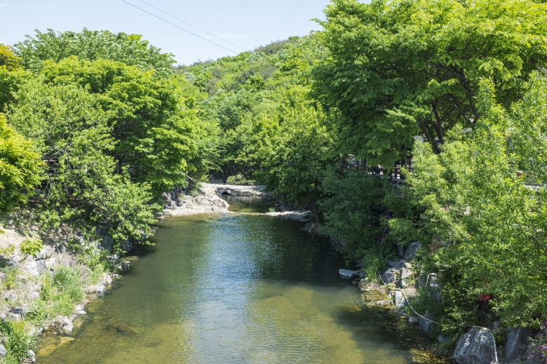 아이들이 물놀이 하기 좋은 용현계곡(한국관광공사 제공)© News1