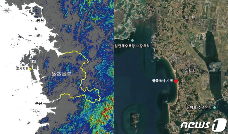 취두와 검파 발굴조사 위치도. (국립해양문화재연구소 제공) © 뉴스1
