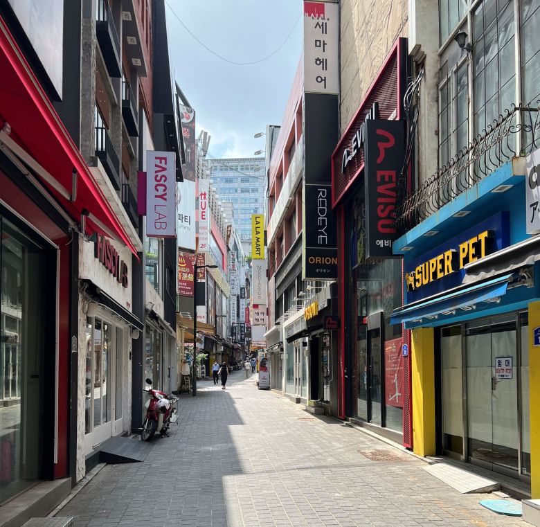 17일 오전 서울 명동 거리는 한산했다.© 뉴스1 손승환 기자