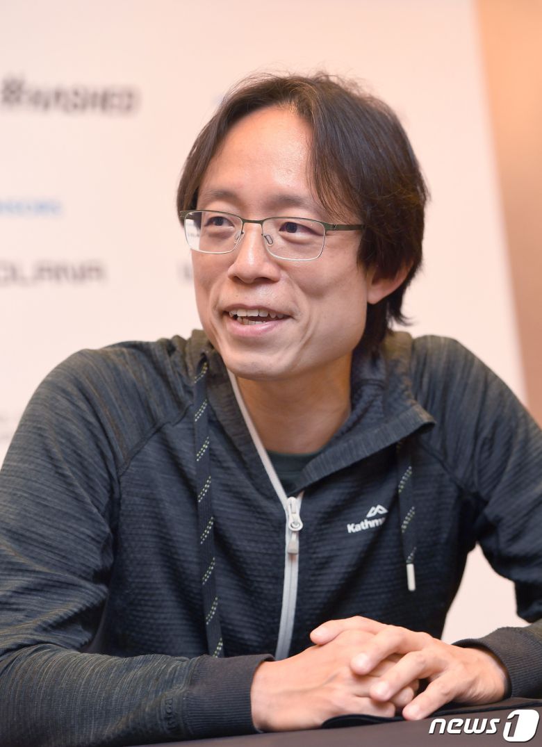 얏 시우 애니모카브랜즈 창업자 겸 회장이 9일 'KBW2022:IMPACT' 현장에서 <뉴스1>과 인터뷰하고 있다.ⓒ 뉴스1