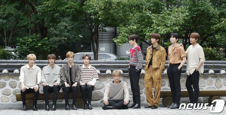 서울 종로 홍보관, 그룹 다크비 GK(왼쪽부터), D1, 이찬, 유쿠, 준서, 룬, 해리준, 희찬, 테오 인터뷰. 2022.8.18/뉴스1 ⓒ News1 권현진 기자