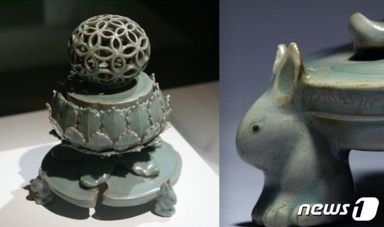 국보 청자투각칠보향로(제공 문화재청)