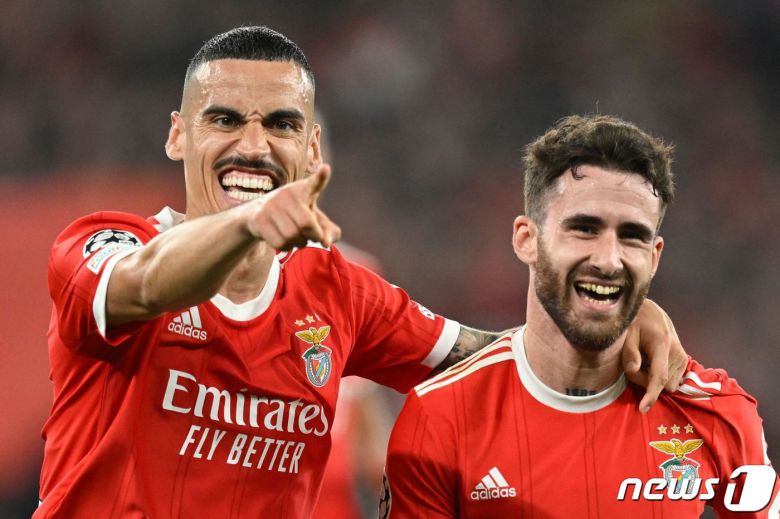 UCL 8강에 진출한 벤피카ⓒ AFP=뉴스1