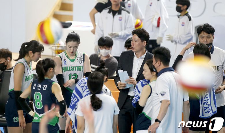 현대건설 선수단. (현대건설 배구단 제공)