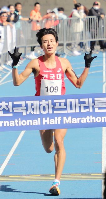 남자부 1위 조민혁 (대한육상경기연맹 제공)