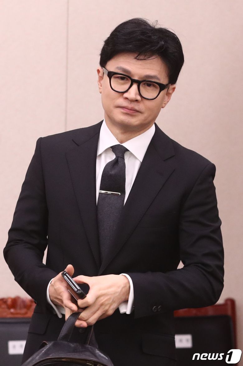 한동훈 법무부 장관이 27일 서울 여의도 국회에서 열린 제404회 국회(임시회) 법제사법위원회 제2차 전체회의에 출석하고 있다. 2023.3.27/뉴스1 ⓒ News1 유승관 기자