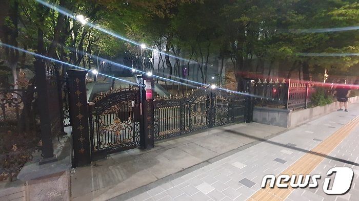 강남 아파트 여성 납치 현장 모습.2023.3.31/뉴스1 김동규 기자ⓒ news1