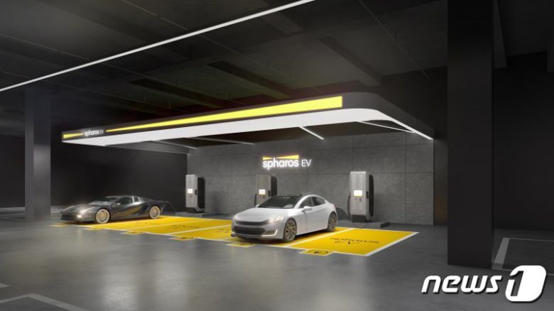 신세계아이앤씨의 전기차 충전 서비스 '스파로스 EV'(신세계아이앤씨 제공)