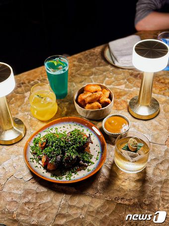 안주로 나오는 요리들도 모두 채식이다.ⓒ News1