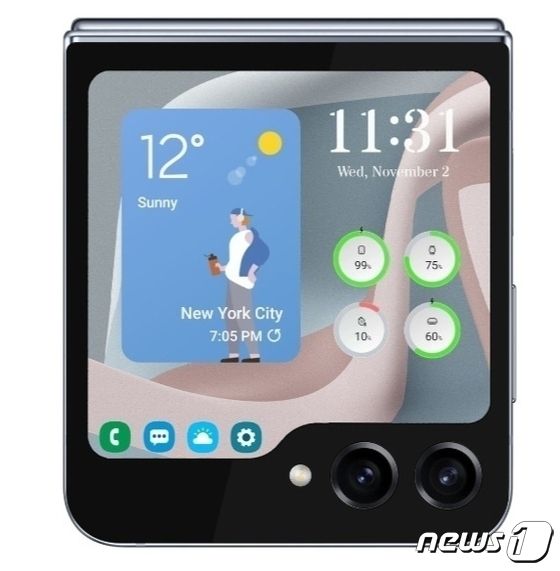 갤럭시Z플립5 예상 이미지 (해외 IT 매체 '샘모바일' 갈무리)