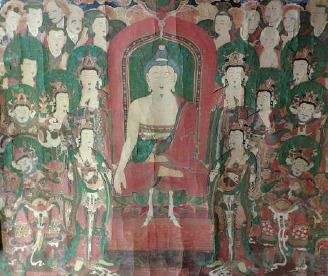 기장 고불사 영산회상도. (문화재청 제공)