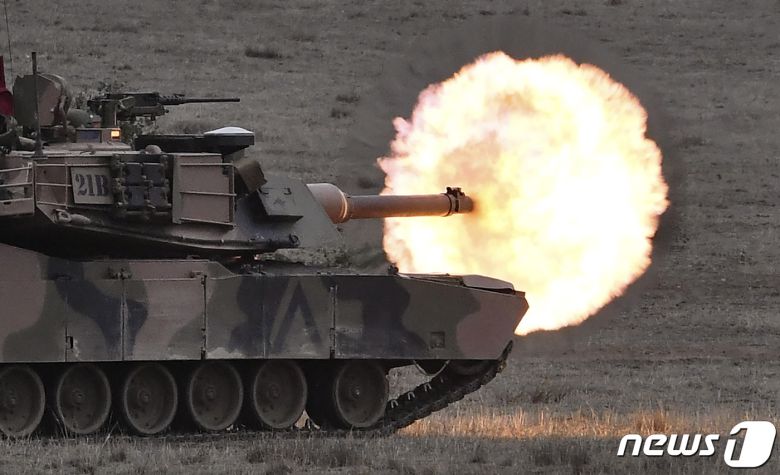 M1 에이브럼스 전차 ⓒ AFP=뉴스1 ⓒ News1 이종덕 기자