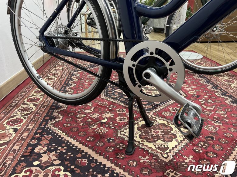 볼테르 전기자전거 벨트형 체인 모습(더스윙 제공)