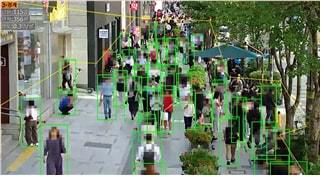 인파감지형 CCTV 모니터 화면. (서울시 제공)