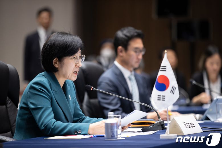 4일 환경부는 일본 나고야에서 열린 제24차 한중일 3국 환경장관회의에서 '황사 저감 등 동북아 지역 환경문제 공동합의문'을 채택했다고 밝혔다. (환경부 제공) 2023.11.4/뉴스1 ⓒ News1 황덕현 기후환경전문기자