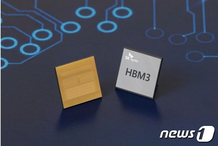 SK하이닉스의 HBM3 D램. (SK하이닉스 제공)