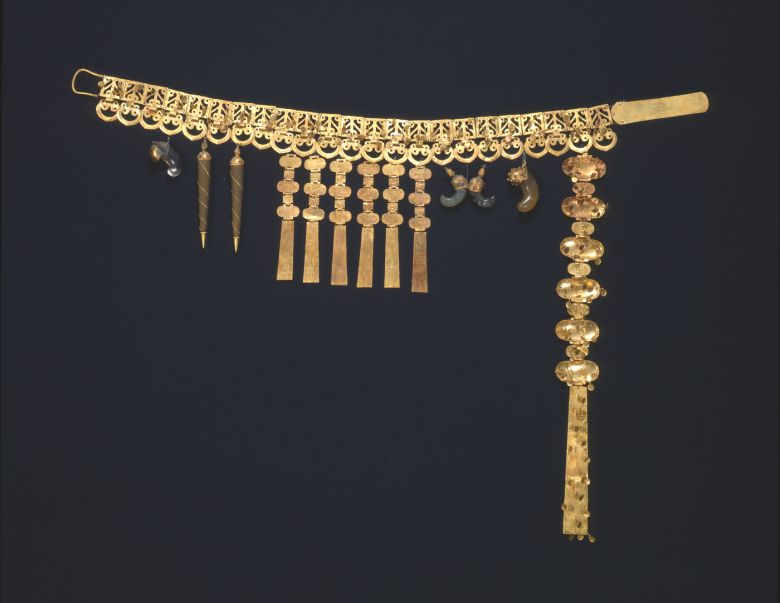 보물로 지정된 경주 금령총 출토 금제 허리띠. 문화재청 제공