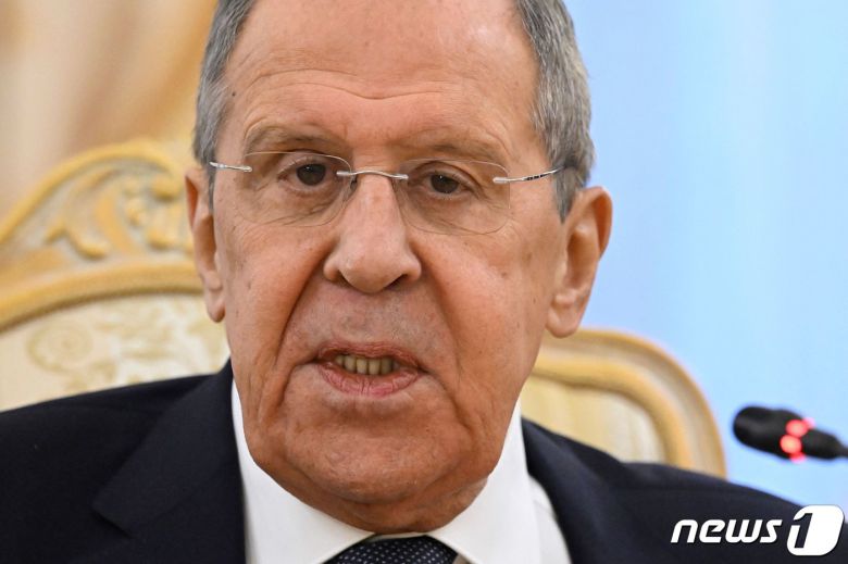 세르게이 라브로프 러시아 외무장관이 27일(현지시간) 모스크바에서 수브라마냠 자이샨카르 인도 외무장관과 회담을 하고 있다. 2023.12.28 ⓒ AFP=뉴스1 ⓒ News1 우동명 기자